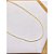 COLAR AÇO INOXIDÁVEL 45CM  ELO SEMI RIGIDO - DOURADA - Imagem 2