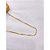 COLAR AÇO INOXIDÁVEL 45CM  CADEADO  - DOURADA - Imagem 2
