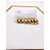 CARTELA TRIO ARGOLINHA CLICK AÇO INOX  P M G PEDRA CRISTAL - DOURADO - Imagem 1