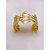 BRACELETE AÇO INOXIDÁVEL CONCHAS RESINADO PEROLADO - DOURADO - Imagem 3