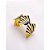 BRACELETE AÇO INOXIDÁVEL CONCHAS RESINADO PRETO - DOURADO - Imagem 3