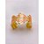 BRACELETE AÇO INOXIDÁVEL CONCHAS RESINADO ROSA - DOURADO - Imagem 2