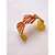 BRACELETE AÇO INOXIDÁVEL CONCHAS RESINADO VERMELHO - DOURADO - Imagem 1