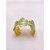 BRACELETE AÇO INOXIDÁVEL CONCHAS RESINADO TURQUESA - DOURADO - Imagem 2