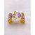 BRACELETE AÇO INOXIDÁVEL CONCHAS RESINADO LAVANDA - DOURADO - Imagem 3