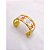 BRACELETE AÇO INOXIDÁVEL ESTRELA DO MAR RESINADO SALMON - DOURADO - Imagem 3