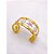 BRACELETE AÇO INOXIDÁVEL ESTRELA DO MAR RESINADO LAVANDA - DOURADO - Imagem 1