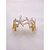 BRACELETE AÇO INOXIDÁVEL ESTRELA DO MAR RESINADO PEROLADO - DOURADO - Imagem 2