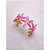 BRACELETE AÇO INOXIDÁVEL ESTRELA DO MAR RESINADO ROSA - DOURADO - Imagem 2