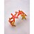 BRACELETE AÇO INOXIDÁVEL ESTRELA DO MAR RESINADO SALMON - DOURADO - Imagem 3