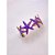 BRACELETE AÇO INOXIDÁVEL ESTRELA DO MAR RESINADO LAVANDA - DOURADO - Imagem 2