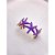 BRACELETE AÇO INOXIDÁVEL ESTRELA DO MAR RESINADO LAVANDA - DOURADO - Imagem 3