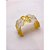 BRACELETE AÇO INOXIDÁVEL BORBOLETAS RESINADO PEROLADO - DOURADO - Imagem 3