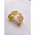 BRACELETE AÇO INOXIDÁVEL BORBOLETAS RESINADO ROSA - DOURADO - Imagem 2