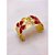 BRACELETE AÇO INOXIDÁVEL BORBOLETAS RESINADO VERMELHO - DOURADO - Imagem 3
