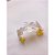 BRACELETE AÇO INOXIDÁVEL FLOR ESMALTADO BRANCO - DOURADO - Imagem 2