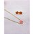 CONJUNTO INFANTIL COLAR  E BRINCO AÇO INOXIDÁVEL  FLOR  - DOURADO - Imagem 2