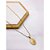 COLAR AÇO INOXIDÁVEL 45CM PINGENTE OVAL VIRGEM MARIA DUPLA FACE PEROLADO - DOURADO - Imagem 1