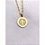 COLAR AÇO INOXIDÁVEL 45CM PINGENTE REDONDO SÃO BENTO CRAVEJADO DUPLA FACE - DOURADO - Imagem 3