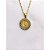 COLAR AÇO INOXIDÁVEL 45CM PINGENTE REDONDO VIRGEM MARIA CRAVEJADO - DOURADO - Imagem 2