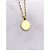 COLAR AÇO INOXIDÁVEL 45CM PINGENTE REDONDO VIRGEM MARIA CRAVEJADO - DOURADO - Imagem 3