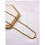 COLAR AÇO INOXIDÁVEL BOLINHAS 45CM CORAÇÃO - DOURADO - Imagem 1