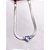 COLAR AÇO INOXIDÁVEL FITA 6MM 45CM CORAÇÃO CRISTAL - PRATEADO - Imagem 2