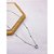 COLAR AÇO INOXIDÁVEL 45CM CORAÇÃO CRISTAL - PRATEADO - Imagem 1