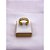 ANEL AÇO INOXIDÁVEL BEZEL FORMATURA PEDRA CRISTAL - DOURADO (UNIDADE) - ACOMPANHA CAIXA ROSA - Imagem 1