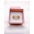 ANEL AÇO INOXIDÁVEL BEZEL FORMATURA PEDRA CRISTAL - DOURADO (UNIDADE) - ACOMPANHA CAIXA ROSA - Imagem 2