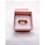 ANEL AÇO INOXIDÁVEL BEZEL FORMATURA PEDRA VERMELHO RUBI - DOURADO (UNIDADE) - ACOMPANHA CAIXA ROSA - Imagem 2