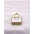 ANEL AÇO INOXIDAVEL SOLITARIO 2MM PEDRA CRISTAL - DOURADO (UNIDADE) - Imagem 1