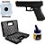 PISTOLA AIRSOFT GK-V20 6MM VIGOR + Alvos + BBs + Maleta - Imagem 1