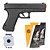 Pistola Airsoft Spring Glock GK-V307 – Vigor +  2 BB's Plásticas Airsoft 0.12g 1000un - Rossi + Alvo - Imagem 1