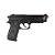 Kit Pistola De Pressão QGK Pt92 Polímero 4.5mm + 5 Refil CO2 + Esferas 500un + Case + Alvos Brinde - Imagem 2