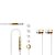Fone De Ouvido Pro Com Microfone e Controle Dourado - Travel Blue - Imagem 2