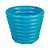Cachepô Vaso Mimmo em Plástico Azul 1,7 L - Tramontina - Imagem 1