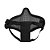 Máscara de Proteção Airsoft Meia Face Preta HY-023BK - Imagem 3