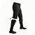 Calça de Pesca Com Ziper no Joelho Preto Lisa - Mar Negro - Imagem 1