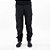 Calça de Pesca Com Ziper no Joelho Preto Lisa - Mar Negro - Imagem 2