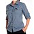 Camisa Hard Safari UV50+ Feminina Cinza Azulado - Hard Adventure - Imagem 1