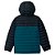 Jaqueta Infantil Capuz Powder Lite II Hooded Mountain Azul - Columbia - Imagem 2