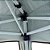 Gazebo DELUXX Estrutura em Aço com Proteção UV Poliester 420D 3,85m x 3,85m Marrom - NTK - Imagem 6