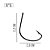 Anzol Crown Wide GAP Black N° 6  C/10 - Crown - Imagem 4