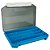 Estojo DW-006 20.5x14.5x3cm Com Repartição Tranparente/Azul - Deyu - Imagem 2
