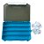 Estojo DW-006 20.5x14.5x3cm Com Repartição Tranparente/Azul - Deyu - Imagem 6