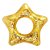 Bóia Circular Glitter 91cm Estrela Laranja - Bestway - Imagem 1