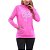 Camiseta Feminina Manga Longa Rosa Estampa Frente e Mangas Capuz Bolso Frontal - Steel Fish - Imagem 3