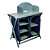 Mesa com Estrutura Alumínio e Tampo MDF 90x49x1,11m Azul - NTK - Imagem 1