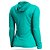 Camiseta de Pesca Feminina Poliamida Baby Look Com Capuz Verde - Presa Viva - Imagem 3